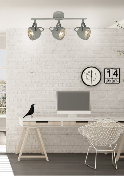 Lampa sufitowa Pent 3xGU10 szary 45 cm - zdjęcie produktu 1