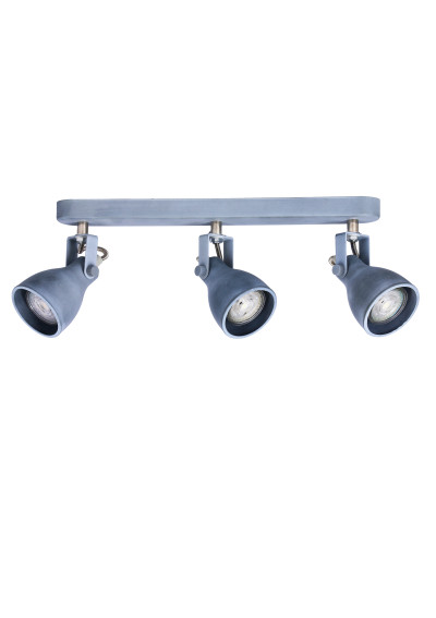Ash ceiling light 3xGU10 grey mat 46 cm