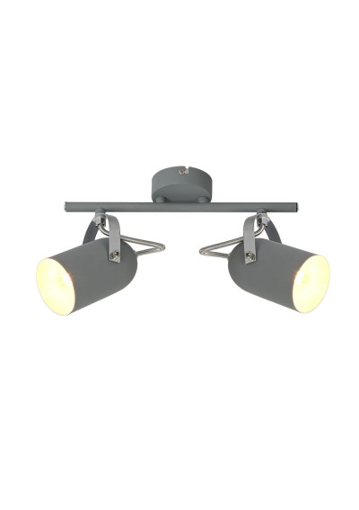 Lampa sufitowa Gray 2xE14 szary 37 cm