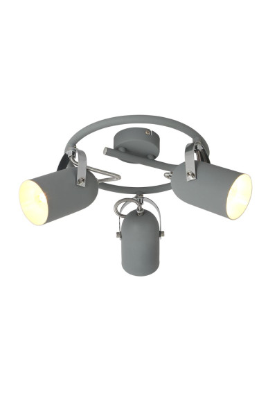 Gray ceiling light 3xE14 grey 42 cm