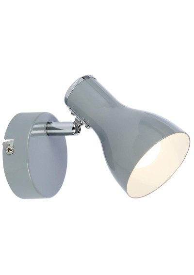 Lampa ścienna Julie 1xE14 szary 14 cm