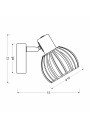 Atarri wall light 1xE14 white 15 cm - product dimensions