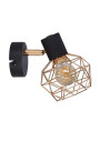 Acrobat wall light 1xE14 black / gold 17 cm