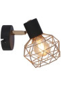 Lampa ścienna Acrobat 1xE14 czarny + złoty 17 cm - zdjęcie produktu 1