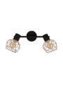 Lampa sufitowa Acrobat 2xE14 czarny + złoty 40 cm