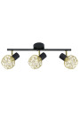 Acrobat ceiling light 3xE14 black / gold 59 cm