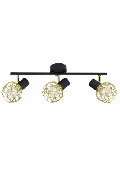 Acrobat ceiling light 3xE14 black / gold 59 cm
