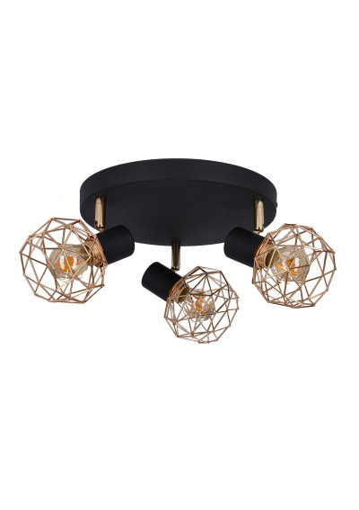 Acrobat ceiling light 3xE14 black / gold 42 cm - product image 2