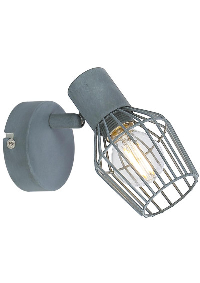 Lampa ścienna Viking 1xE14 szary 14 cm