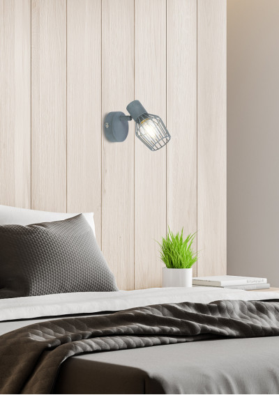 Viking wall light 1xE14 grey 14 cm - product image 1