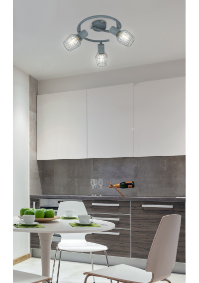 Viking ceiling light 3xE14 grey 43 cm - product image 2