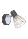 Modo wall light 1xE14 black / chromee 11,5 cm
