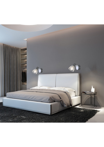 Lampa ścienna Modo 1xE14 czarny + chromowy 11,5 cm - zdjęcie produktu 1