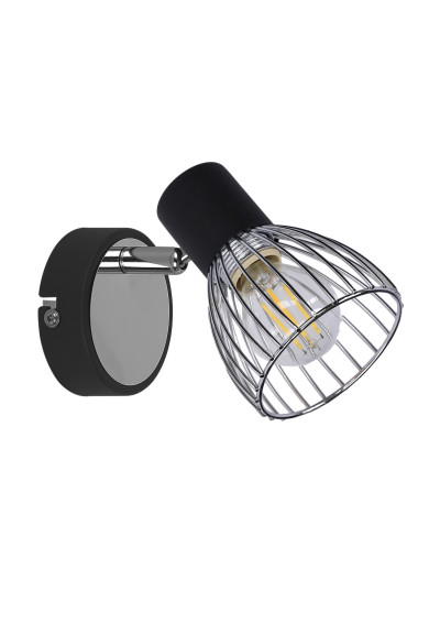 Modo wall light 1xE14 black / chromee 11,5 cm - product image 2