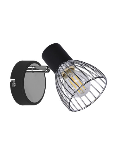 Modo wall light 1xE14 black / chromee 11,5 cm - product image 4