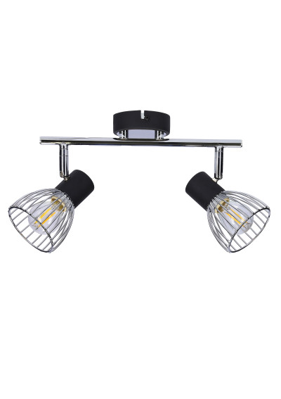 Lampa sufitowa Modo 2xE14 czarny + chromowy 39 cm - zdjęcie produktu 4