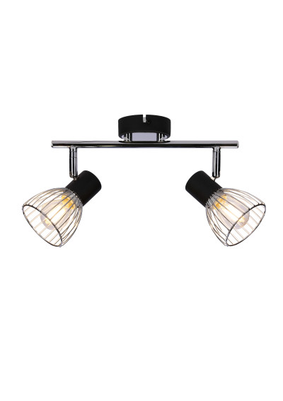 Modo ceiling light 2xE14 black / chromee 39 cm - product image 6