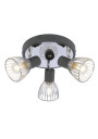 Modo ceiling light 3xE14 black / chromee 33 cm