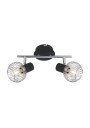 Oslo ceiling light 2xE14 black / chromee 26 cm