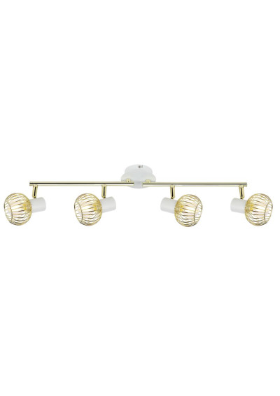 Oslo ceiling light 4xE14 biało gold 60 cm