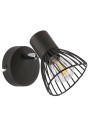 Lampa ścienna Fly 1xE14 czarny 12 cm