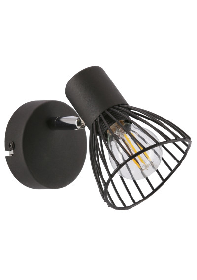 Fly wall light 1xE14 black 12 cm