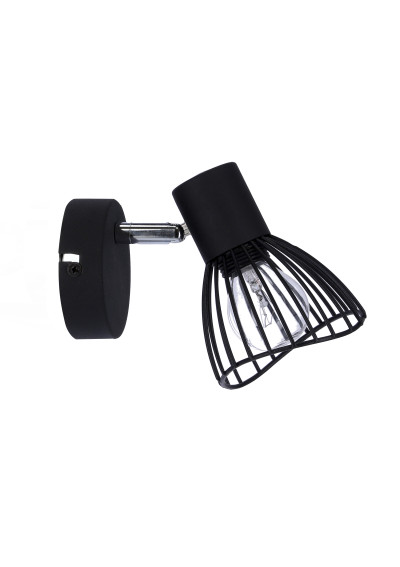 Fly wall light 1xE14 black 12 cm - product image 1