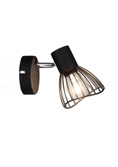 Fly wall light 1xE14 black 12 cm - product image 2