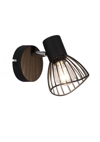 Lampa ścienna Fly 1xE14 czarny 12 cm - zdjęcie produktu 4