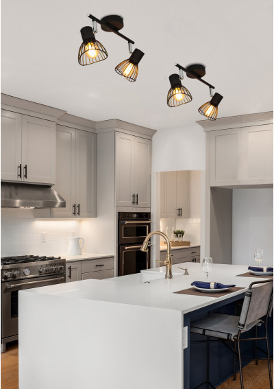 Lampa sufitowa Fly 2xE14 czarny 39 cm - zdjęcie produktu 7