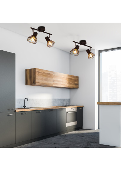 Fly ceiling light 2xE14 black 39 cm - product image 8