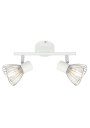 Fly ceiling light 2xE14 white / chromee 39 cm