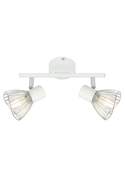Fly ceiling light 2xE14 white / chromee 39 cm
