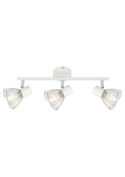 Fly ceiling light 3xE14 white / chromee 56 cm