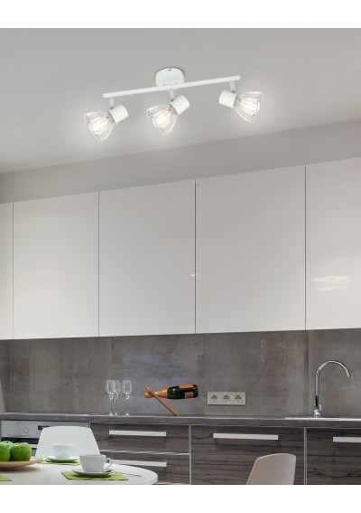 Fly ceiling light 3xE14 white / chromee 56 cm - product image 1