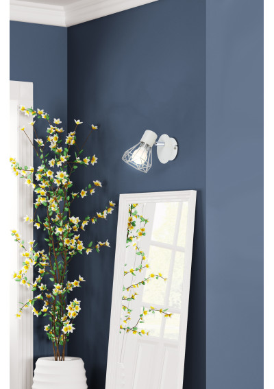 Verve wall light 1xE14 white / chromee 15 cm - product image 2