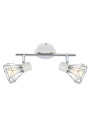 Verve ceiling light 2xE14 white / chromee 34 cm