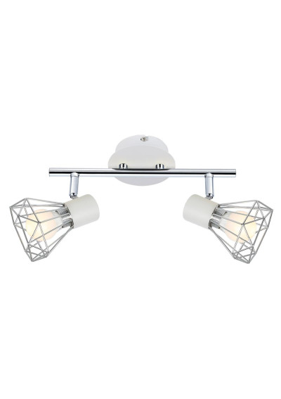 Lampa sufitowa Verve 2xE14 biały + chromowy 34 cm