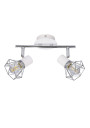 Lampa sufitowa Verve 2xE14 biały + chromowy 34 cm - zdjęcie produktu 1