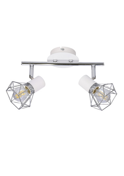 Verve ceiling light 2xE14 white / chromee 34 cm - product image 1