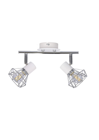 Verve ceiling light 2xE14 white / chromee 34 cm - product image 2