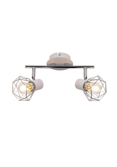 Verve ceiling light 2xE14 white / chromee 34 cm - product image 4