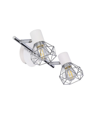 Verve ceiling light 2xE14 white / chromee 34 cm - product image 8