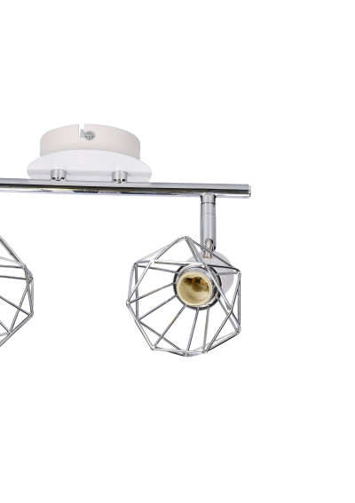 Lampa sufitowa Verve 2xE14 biały + chromowy 34 cm - zdjęcie produktu 9