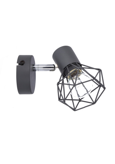 Lampa ścienna Verve 1xE14 matowy szary 15 cm - zdjęcie produktu 2