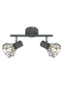 Verve ceiling light 2xE14 matowy grey 34 cm