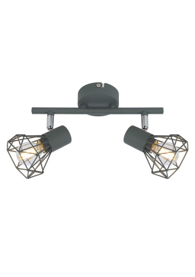 Verve ceiling light 2xE14 matowy grey 34 cm