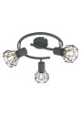 Verve ceiling light 3xE14 matowy grey 43 cm