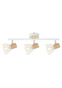 Chile ceiling light 3xE14 white / drewniany 56 cm