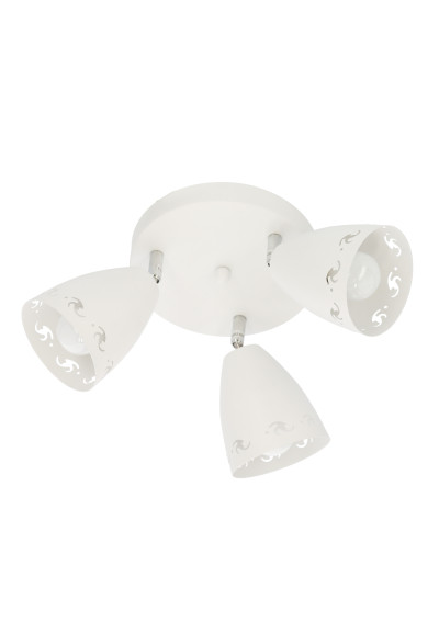 Lampa sufitowa Coty 3xE14 biały matowy 38 cm - zdjęcie produktu 3
